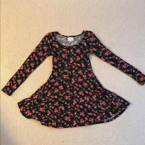 Pins & Needles Floral Mini Dress in Black and Pink